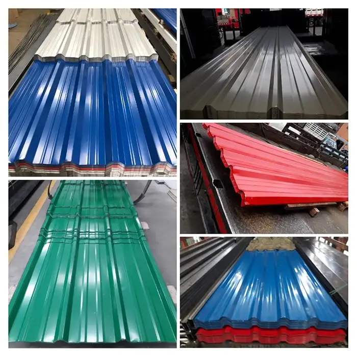 Tejas de zinc de alta resistencia en distintos colores
